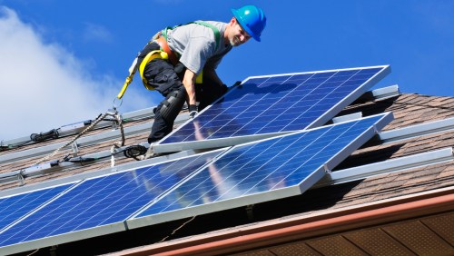Solar panel installation